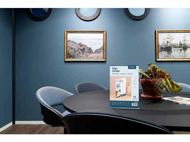 Tafelstandaard Kaarthouder Europel T-standaard A4 acryl