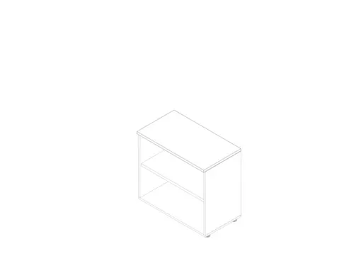 kantoorstelling,HxBxD 730x800x450mm,1xhouten vloer,2ordnerhoogtes