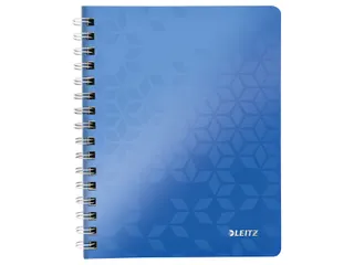 Notitieboek Leitz WOW A5 spiraal PP lijn blauw - 1