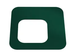 Oplegdeksel,V. Afvalbak 1X100L,Vierkant,1Opening,Staal,Groen