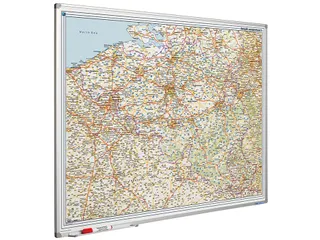 Landkaart Bord 110x130cm Softline Belgie Luxemburg Wegen - 1