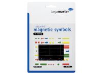 Magneet Legamaster symbolen 10mm zwart assorti