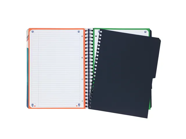 Projectboek Oxford School A4+ lijn 4-gaats 240 pagina's 80gr aqua