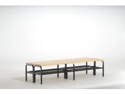 dubbele zitbank,HxLxD 450x1500x700mm,houten lijst,RAL7016
