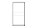 FlexFrame Modulair systeem beurswand 120x230cm Zwart frame