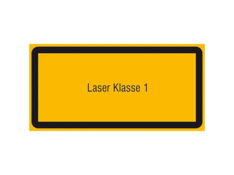 Panneau d'avertissement additionnel p. int./ext. Classe laser 1 PVC