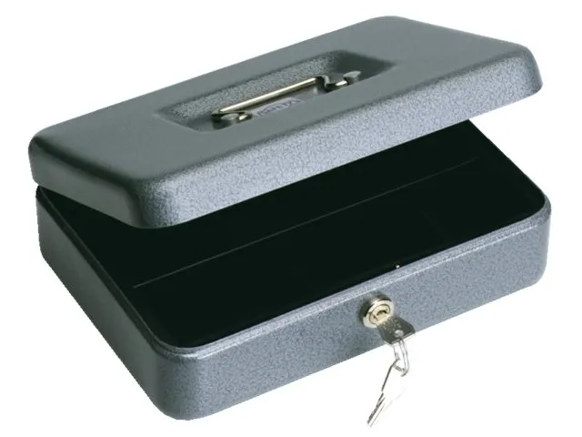 Geldkist Pavo 250x180x90mm Donkergrijs