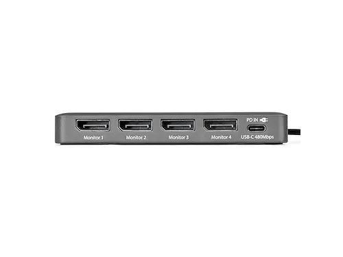 USB-C naar Quad-Monitor Adapter 4K 60Hz DisplayPort