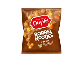 Borrelnootjes Duyvis poesta zak 275gr - 1