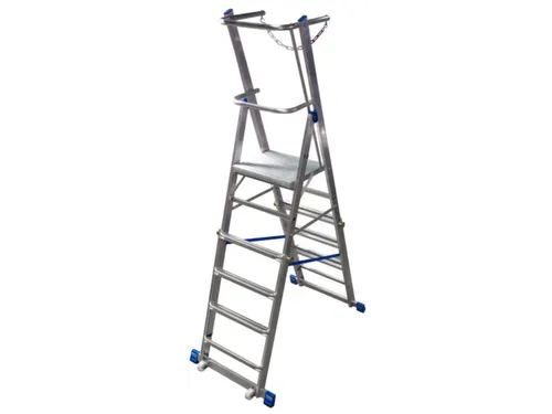 telescoop-platformladder,bordes HxBxD 1550-2100x500x450mm,aluminium