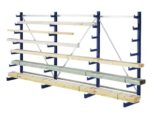 Draagarmstelling 2000x4050x590mm 7versch. Lange Armen Incl. Poot - 1