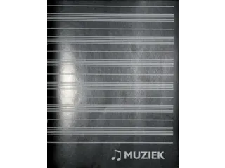 Muziekschrift Qbasic 165x210 36blz 70gr zwart - 1