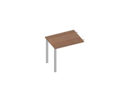 aanbouwtafel,v. 4voeten,HxBxD 730x800x600mm,blad canaletto-hout