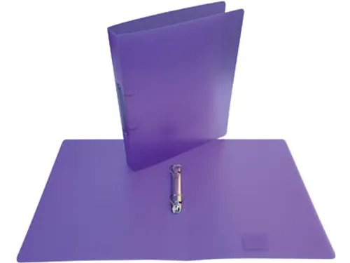 ringmap, voor ft A4, uit PP, 2 ringen van 25mm, transparant paa