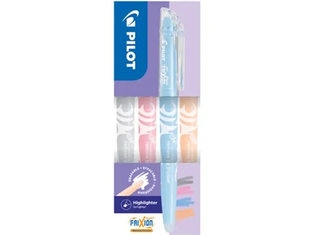 FriXion Light marker Natural 4P grijs koraal blauw oranje 4 stuks