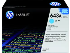 Tonercartridge HP Q5951A 643A blauw