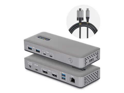 StarTech USB-C Docking Station 2x DP 4K60, 1GbE, 100W PD