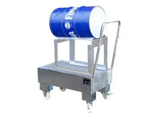 verrijdbare opvangbak,v. 1x60l vat,opvangvol. 61l,HxBxD 1075x500x940mm - 1