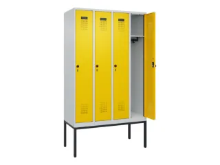 locker,HxBxD 2120x1200x500mm,4vak,vak B 300mm,draaigrendel - 1