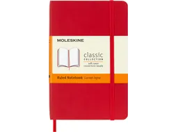 Moleskine Colored Soft Cover Classic Notebook A6 Notitieboek lijn Rood