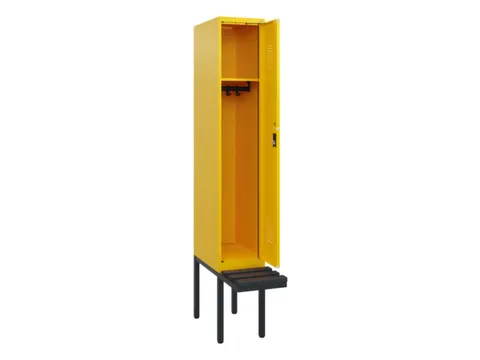 locker met bank,HxBxD 1950x300x815mm,1vak,vak B 300mm,cilinderslot