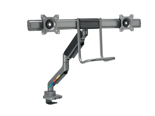 Monitorarm Kensington SmartFit dubbel dwarsbalk handgreep