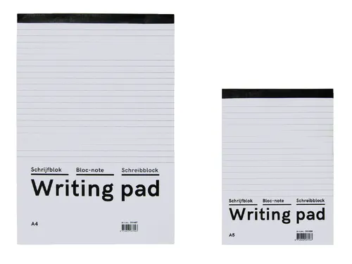 Schrijfblok Qbasic A5 lijn 160blz 60gr