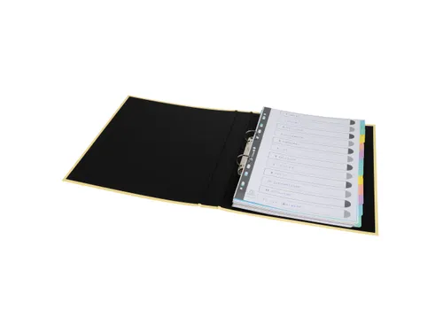 Tabblad In Glanskarton 400G/M2 Aquarel 12 Verdelingen A4 Assorti