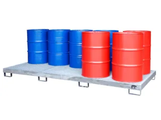 opvangbak,v. 10x200l vat,opvangvol. 280l,HxBxD 200x1300x3280mm - 3