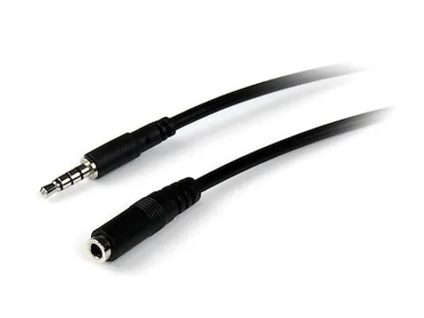 1m 3,5mm 4-polige Headset Verlengkabel M/F