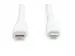 USB siliconen oplaadkabel USB-C Lightning 0,5m USB 2.0 60W Wit