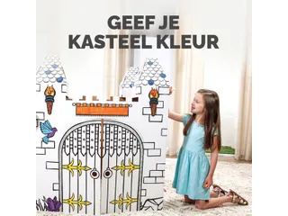 Kartonnen Kasteel XL Bankers Box Play inkleurbaar - 5