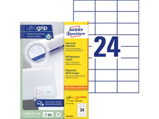 Etiket Avery Zweckform 3474-200 70x37mm wit 4800stuks - 7