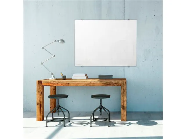 Glasbord 90x120cm Wit