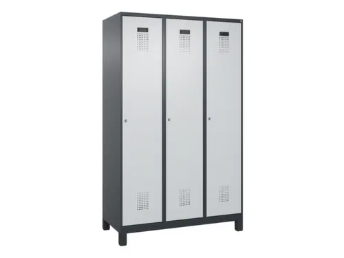 locker voor scheiding van kleding,HxBxD 1950x1200x500mm,3vak