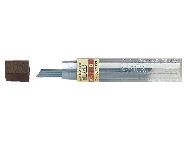 Potloodstift Pentel 0.3mm zwart per koker B | PotlodenWinkel.nl