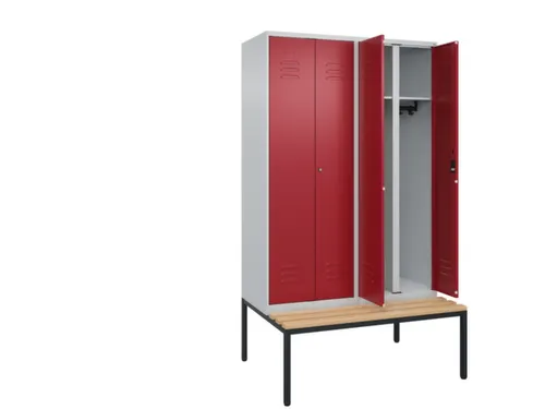 locker voor scheiding van kleding,HxBxD 2120x1200x815mm,4vak