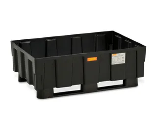 PE-opvangbak,v. 1x200l vat,opvangvol. 250l,HxBxD 430x1205x805mm - 1