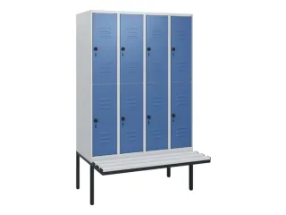 Dubbeldekse dekenkist,HxBxD 1950x1200x815mm,4x2vak.,vak B 300mm - 1
