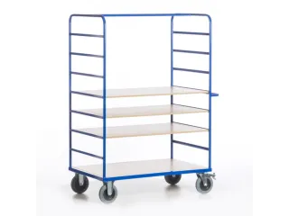etagewagen,draagverm. 600kg,4etage(s),laadvl. LxB 1200x740mm,houtetage - 6
