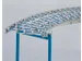 Courbe 45° Transporteur Galets Plastique Transporteur Largeur 400Mm