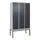 locker voor scheiding van kleding,HxBxD 2120x1200x500mm,3vak