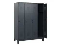 schoollocker,HxBxD 1630x1200x500mm,4vak,vak B 300mm,draaigrendel