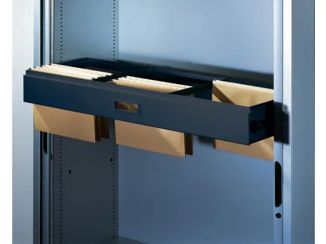 hangmappenlade,v. roldeurkast,v. kast B 1000mm,volledig uittrekbaar