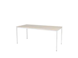 Domino Basic Tafel Vaste Hoogte 1800x800mm Robson Eiken Wit 4-Poots