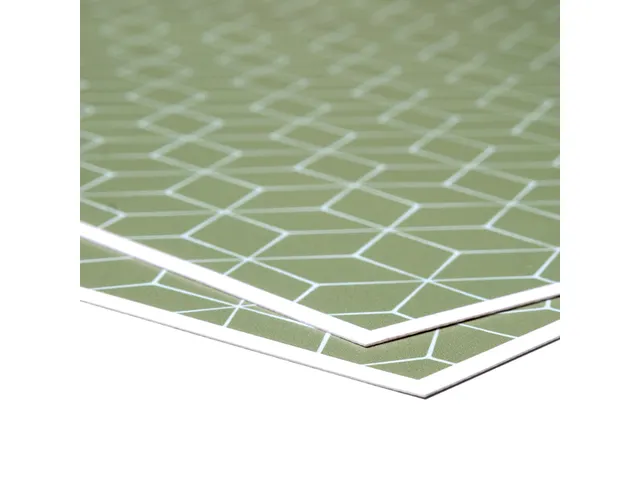Placemat IEZZY hexagon groen 6 stuks