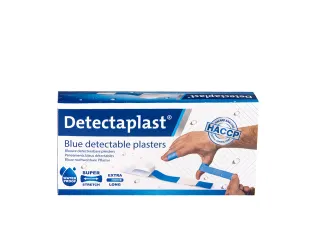 Waterafstotende blauwe pleister Detectaplast 180x20mm 100 stuks - 3
