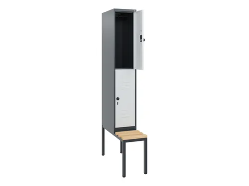 Dubbeldekse dekenkist,HxBxD 1950x300x815mm,1x2vak.,vak B 300mm