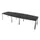 vergadertafel,HxBxD 740x3600x1400mm,vatvormig,CC-zwart