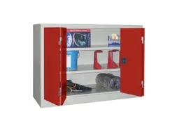 Ruime Vouwdeurkast 1000x1200x600mm 2legborden Ral7035 Front Ral3000
